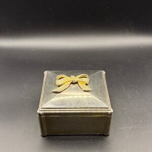 Elegant Gold Bow Jewelry Box. Love Shack Fancy Inspired.
